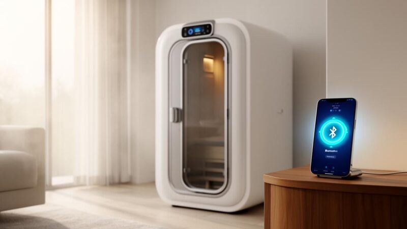 Experience detox : découvrez le sauna à vapeur portable Bluetooth avec contrôle de température pour un confort optimal